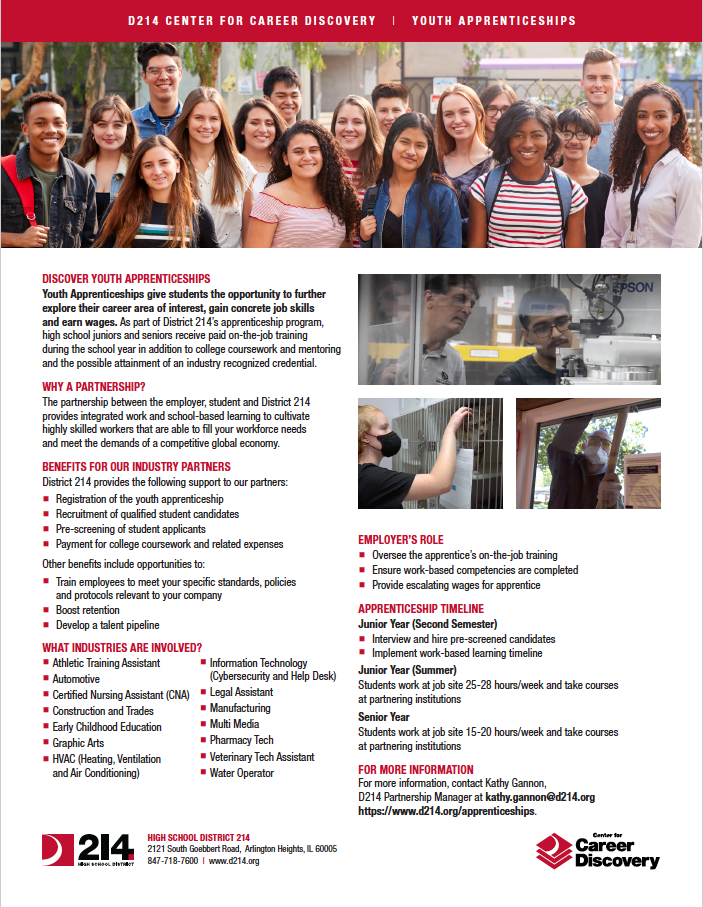 D214 Youth Apprenticeship Partner